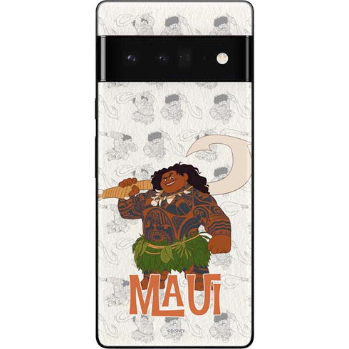 Disney Princess Moana Maui Pattern Google Pixel 6 Pro Skin